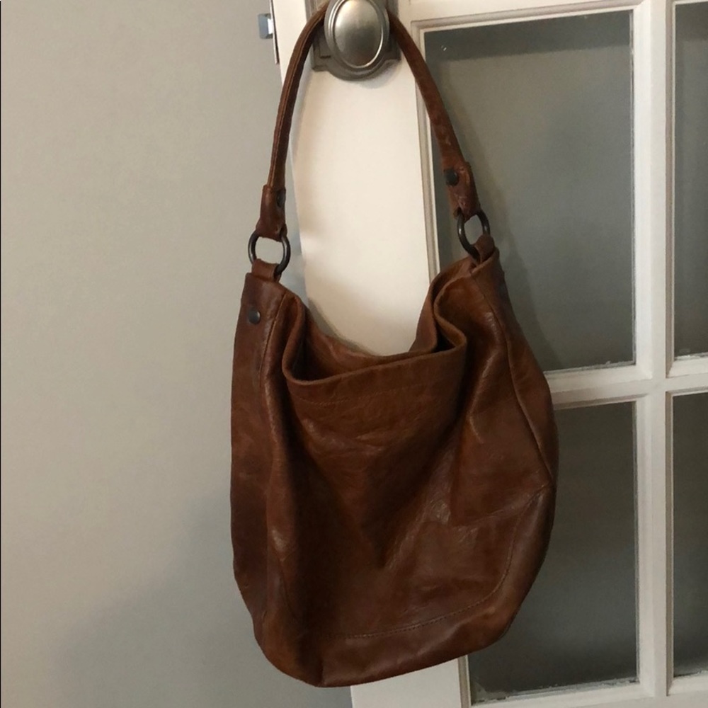 Frye Melissa hobo cognac handbag